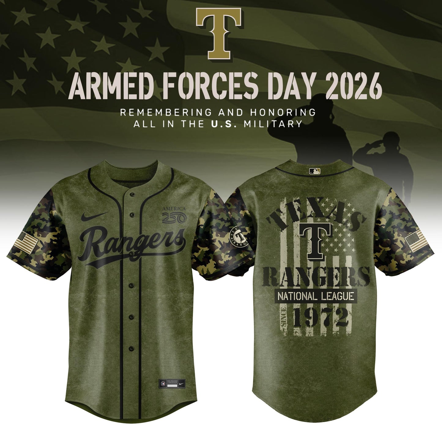 All Team MLB 2026 Armed Forces Day Limited Edition Jersey