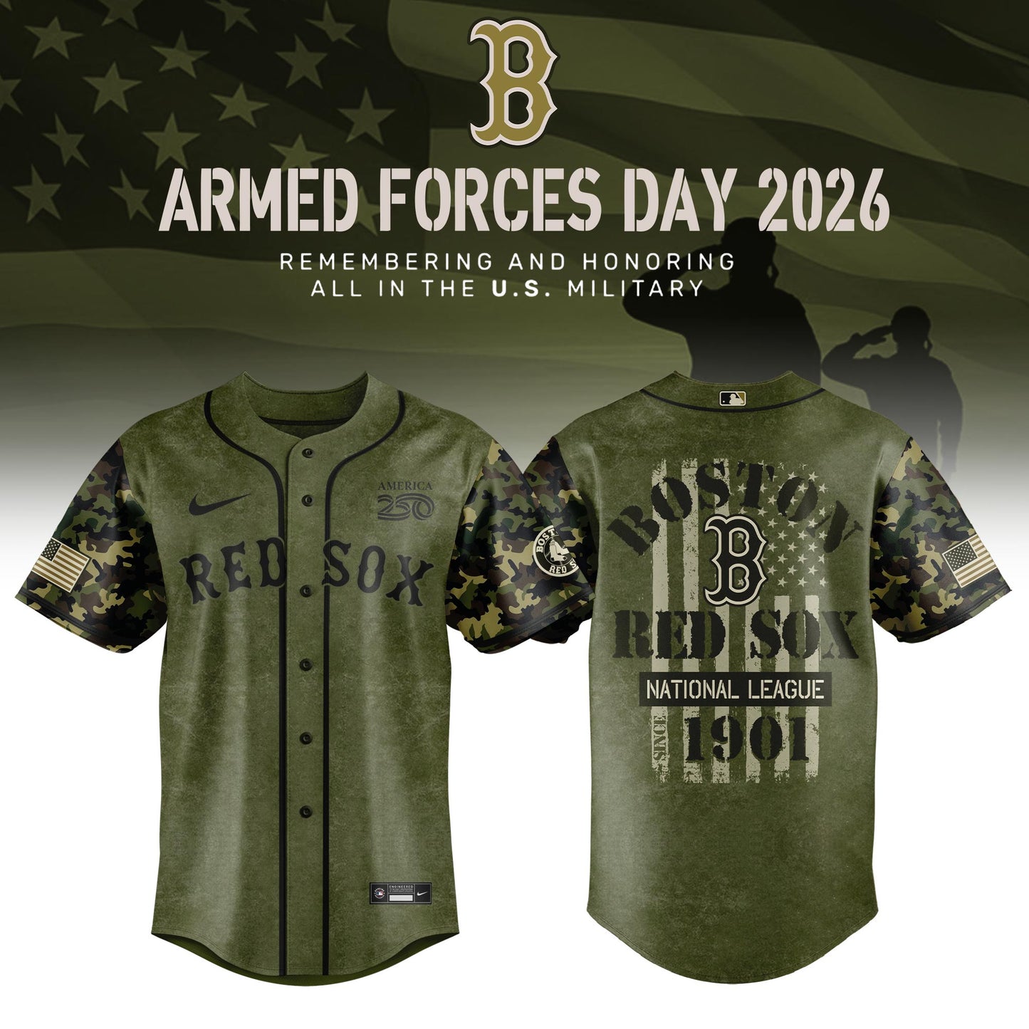 All Team MLB 2026 Armed Forces Day Limited Edition Jersey