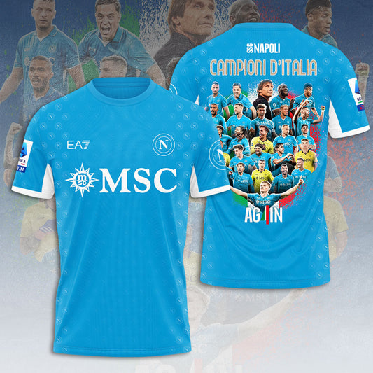 SSC NAPOLI CAMPIONE Dâ€™ITALIA 2025 T-SHIRT