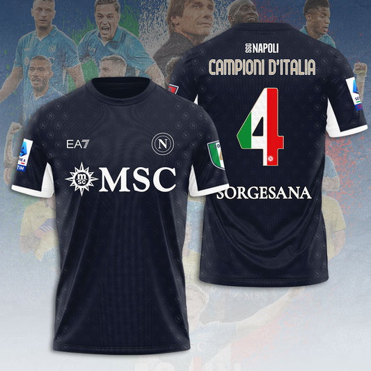 SSC NAPOLI CAMPIONE Dâ€™ITALIA 2025 T-SHIRT