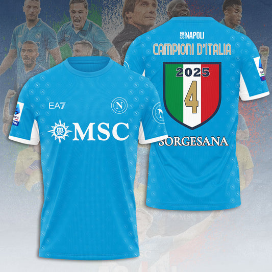 SSC NAPOLI CAMPIONE Dâ€™ITALIA 2025 T-SHIRT