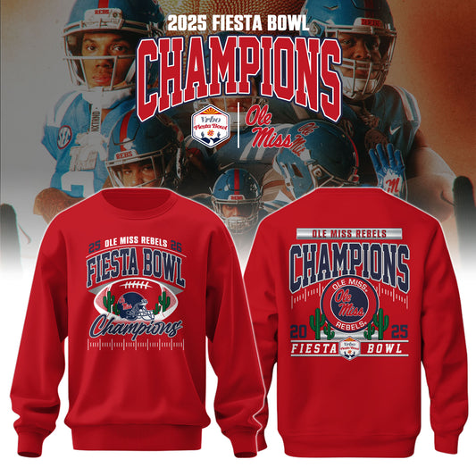 Ole Miss Rebels Special Fiesta Bowl Champions Limited Edition Sweatshirt