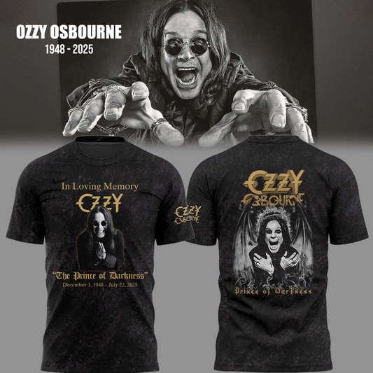 Limited Edition Thank You For The Memories” Ozzy Osbourne Black Shirt
