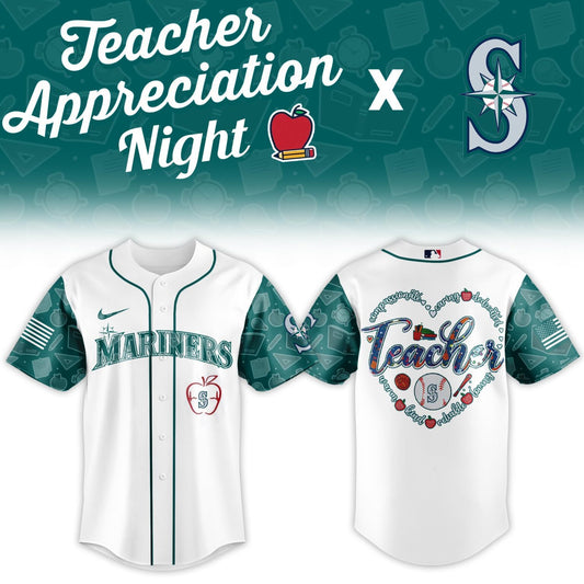 S.Mariners Teacher Appreciation Night Limited Baseball Jersey