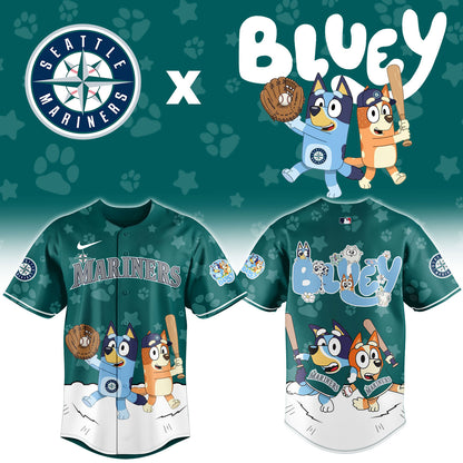 S.Mariners Bluey Night Limited Baseball Jersey