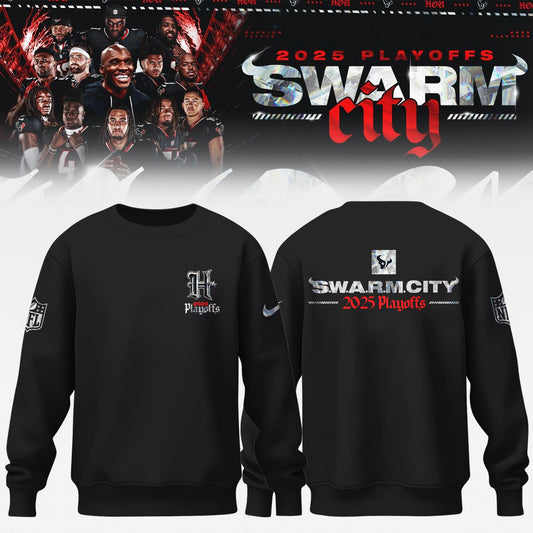 Houston Texans 2025 NFL Playoffs S.W.A.R.M. City Special Edition Sweatshirt