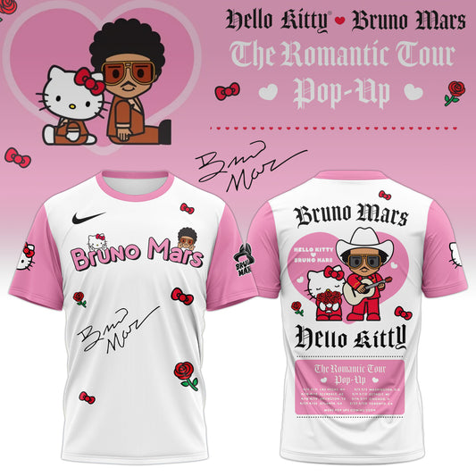 Bruno Mars x Hello Kitty "The Romantic Tour" T-shirt