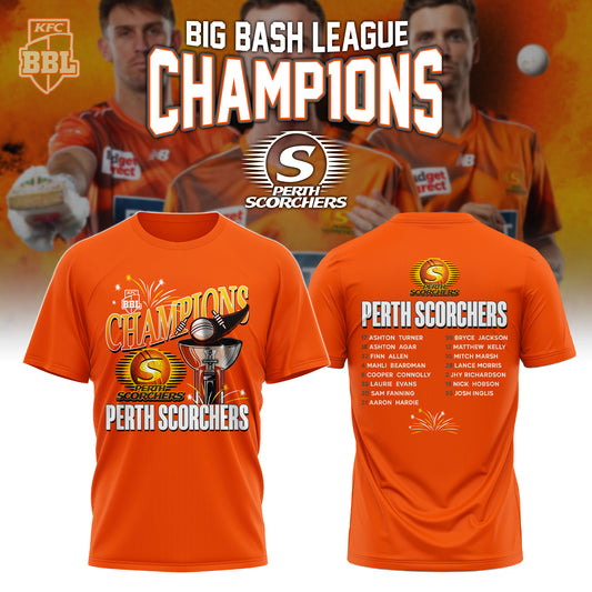 Perth Scorchers Special BBL Champions 2026 Limited Edition T.shirt