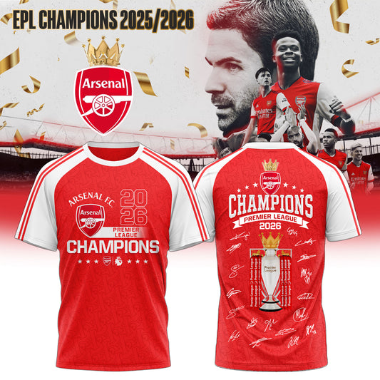 Arsenal F.C Premier League champions 25/26 T-SHIRT