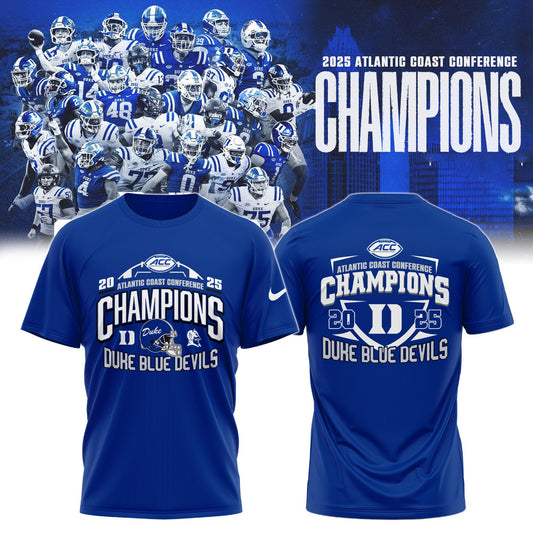 Duke Blue Devils football 2025 ACC Champs Combo T-Shirt