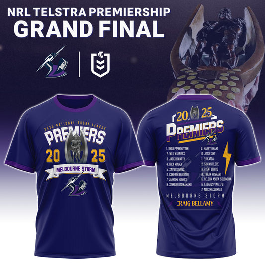 Melbourne Storm – NRL 2025 Champions T-shirt
