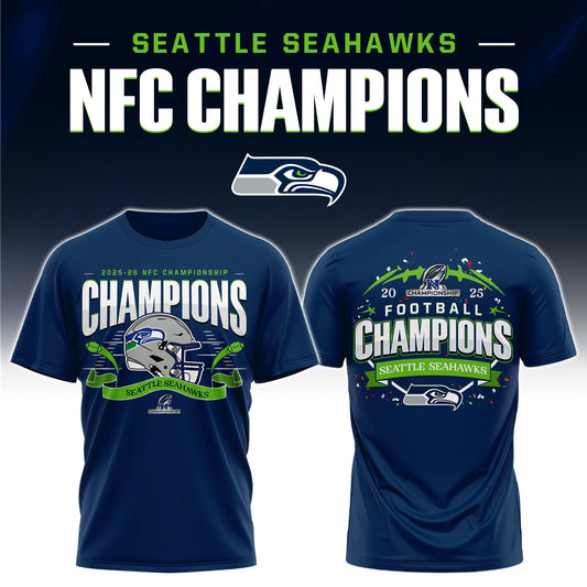Seattle Seahawks 2025 NFC Conference Champions TShirt