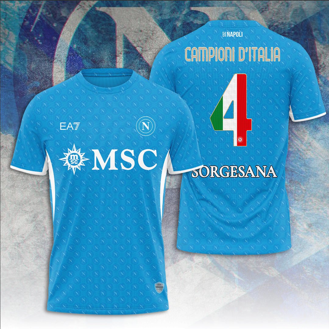 SSC NAPOLI CAMPIONE Dâ€™ITALIA 2025 T-SHIRT