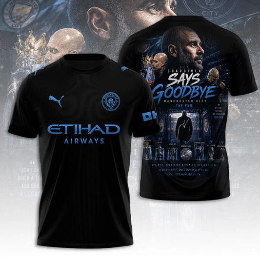 Man City Thank You Pep Limited Edition T-Shirt