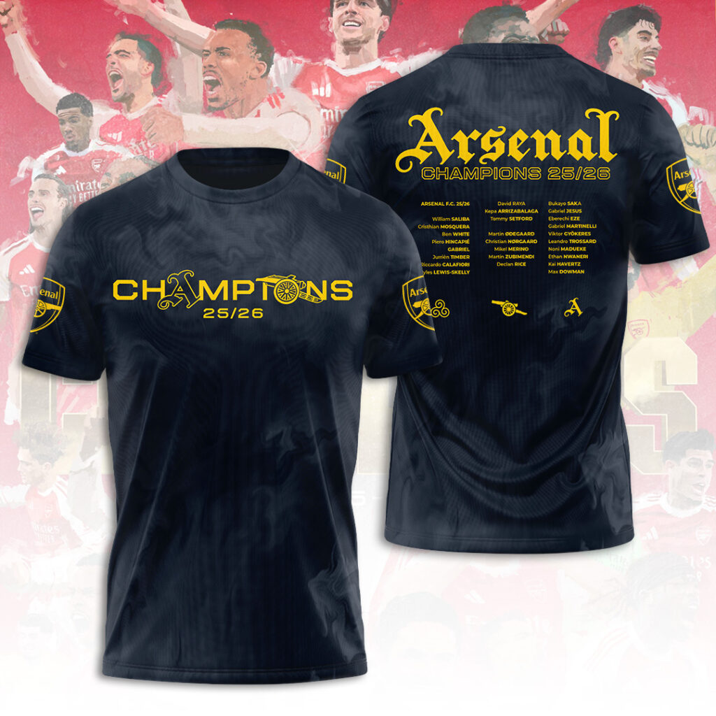 Arsenal F.C Premier League champions 25/26 T-SHIRT