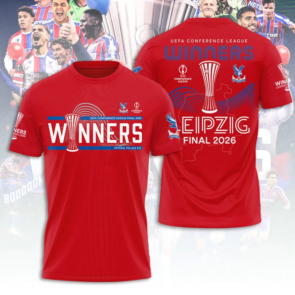 Crystal Palace 2025-26 UEFA Conference League Winners T-Shirt