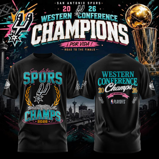 San Antonio Spurs 2026 Western Conference Finals Champions T-Shirt