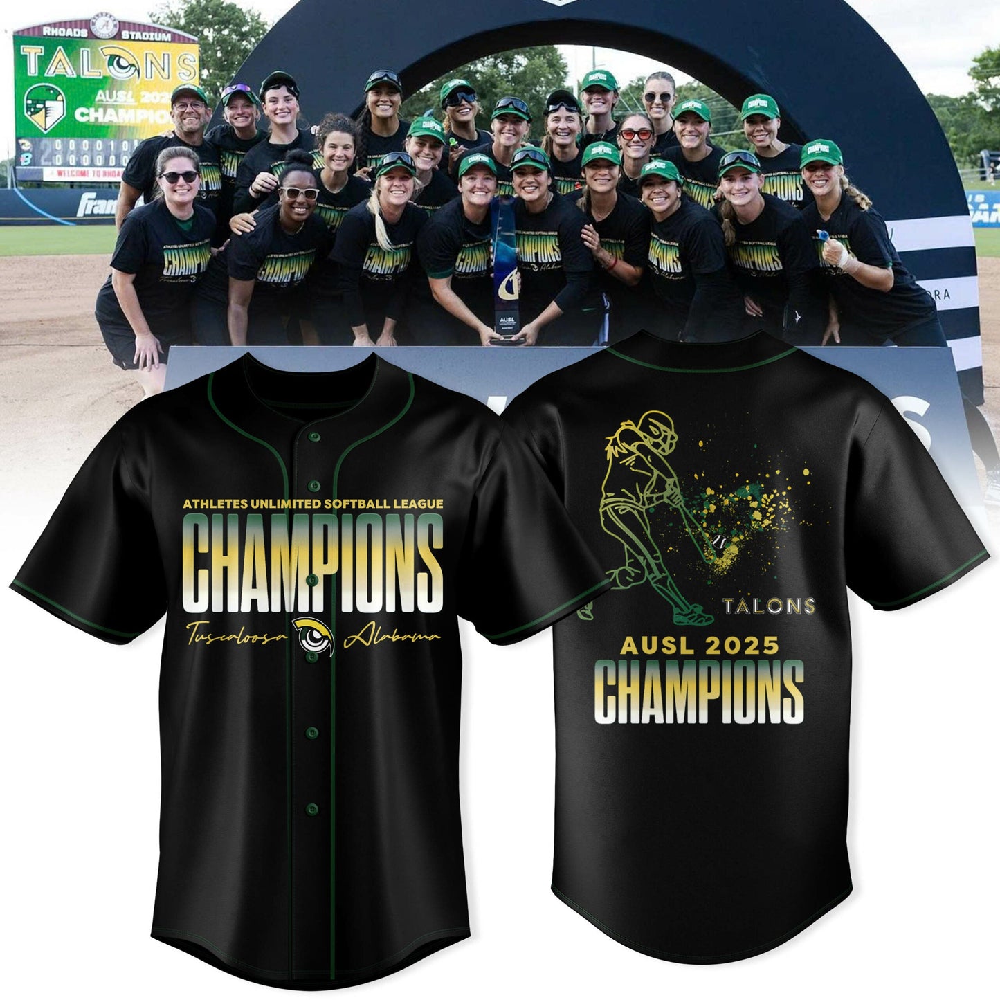 TALONS 2025 CHAMPS – CLAWS OUT, CROWNS ON Jersey