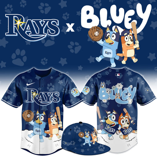 TB.Rays Bluey Night Limited Baseball Jersey