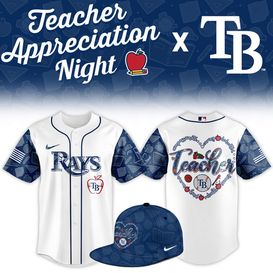 TB.Rays Teacher Appreciation Night Limited Baseball Jersey