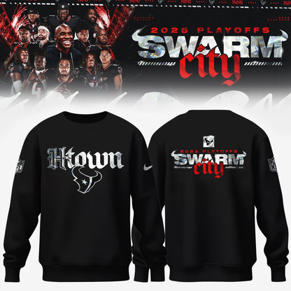 Houston Texans 2025 NFL Playoffs S.W.A.R.M. City Special Edition Sweatshirt