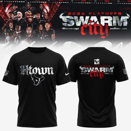 Houston Texans 2025 NFL Playoffs S.W.A.R.M. City Special Edition T-shirt