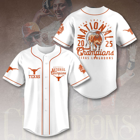 Texas Longhorns 2025 Women's Softball National Champions Hook 'Em Jesey