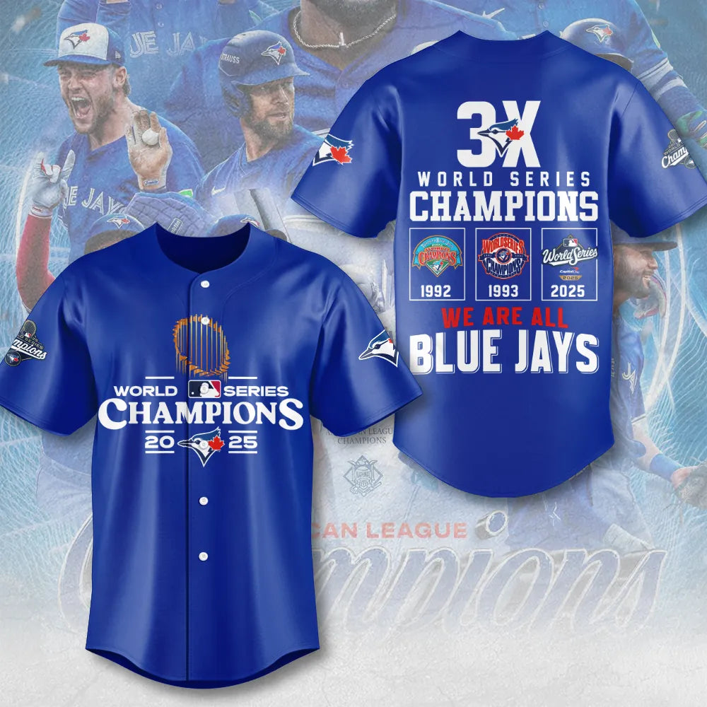 Limited Edition Toronto Blue Jays World Series Champions 2025 Combo Jersey