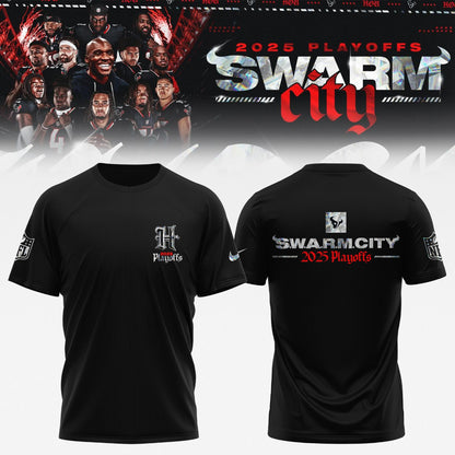 Houston Texans 2025 NFL Playoffs S.W.A.R.M.City Special Edition T-shirt