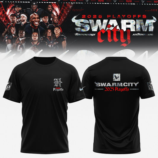 Houston Texans 2025 NFL Playoffs S.W.A.R.M.City Special Edition T-shirt