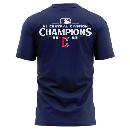 Special Edition Cleveland Guardians 2025 AL Central Division Champions Tshirt