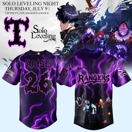 Texas Rangers x Solo Leveling Limited Jersey