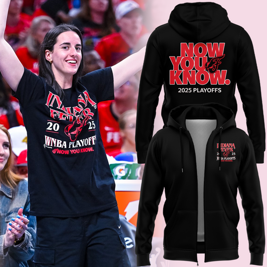 Special New Edition Indiana Fever WNBA Playoff Zip Hoodie 2025