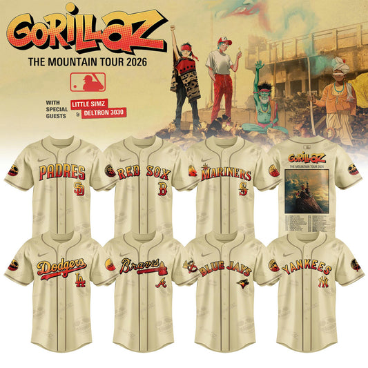 MLB x Gorillaz ‘The Mountain Tour 2026’ Limited Edition Jersey