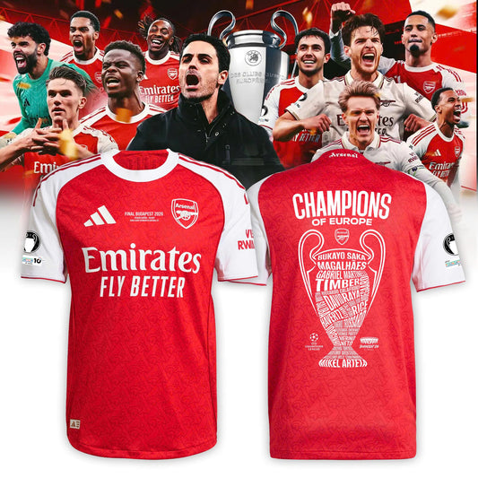 Arsenal FC Champions of Europe 2026 Special Edition Jersey