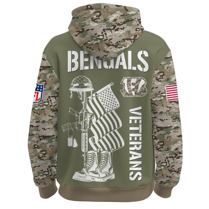 Cincinnati Bengals - Veteran Day 2025 Hoodie Limited Edions