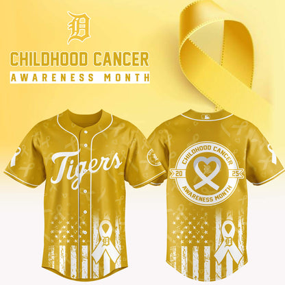 Detroit Tigers x Childhood Cancer Awareness Month 2025 Jersey Editions Limited