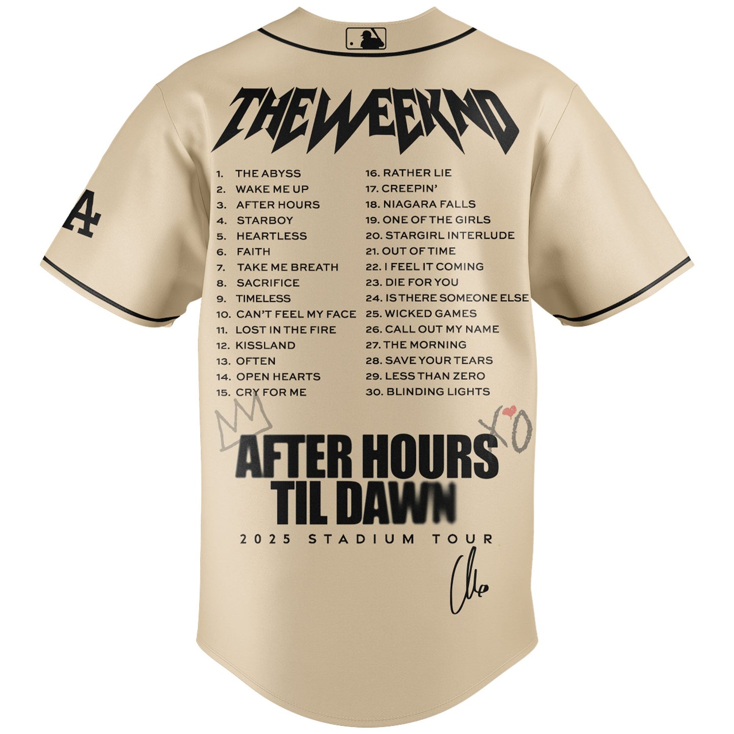 LAD x The Weeknd After Hours Til Dawn Jersey Limited Edition