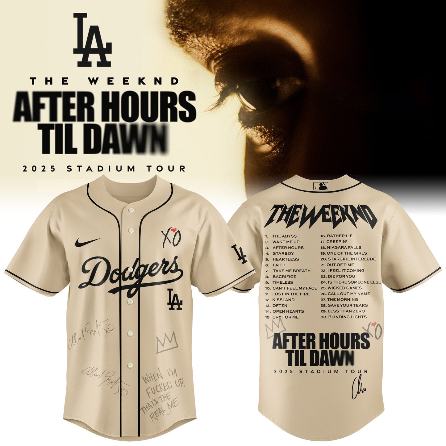 LAD x The Weeknd After Hours Til Dawn Jersey Limited Edition