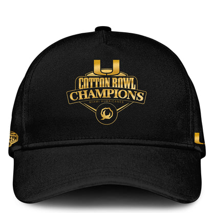 Miami Hurricanes Football Cotton Bowl Champions 2025 Combo Hoodie