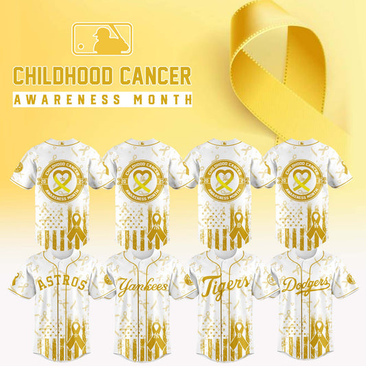 _MLB x Childhood Cancer Awareness Month 2025 Jersey Editions Limited White