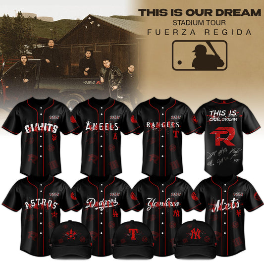All Team MLB x Fuerza Regida This Is Our Dream Stadium Tour 2026 Jersey