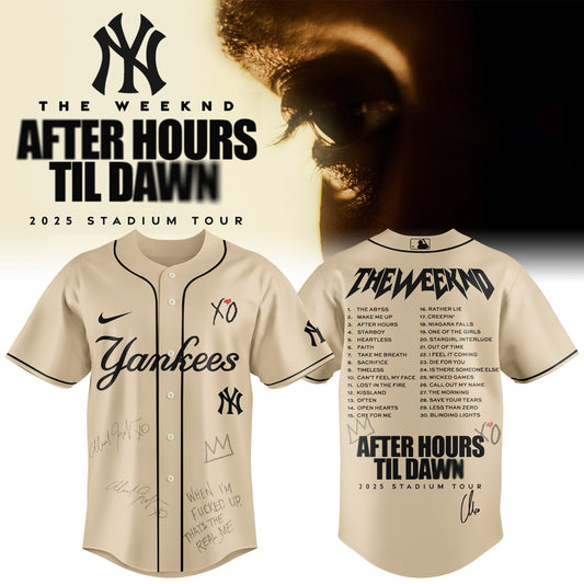 New York Yankees x The Weeknd After Hours Til Dawn Jersey Limited Edition