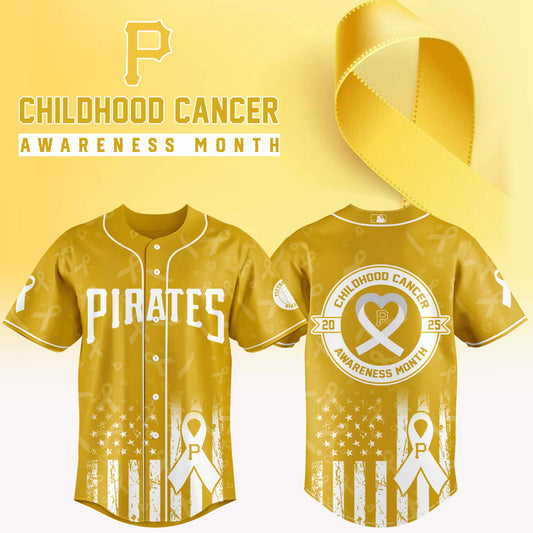 Pittsburgh Pirates x Childhood Cancer Awareness Month 2025 Jersey Editions Limited