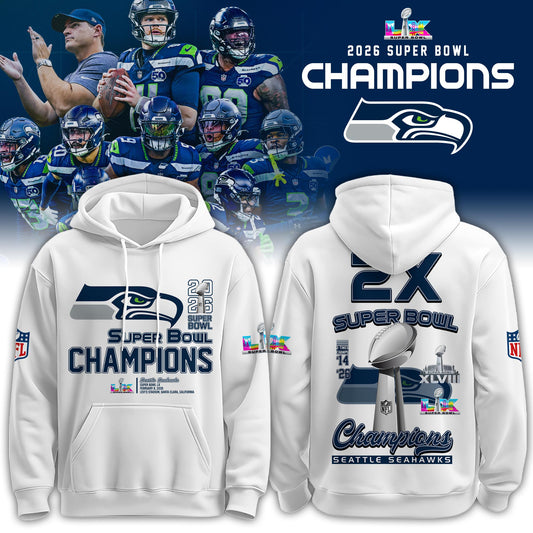 Seattle Seahawks Super Bowl LX Champions Limited Edition Hoodie