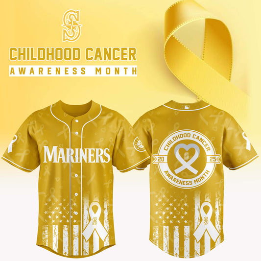 Seattle Mariners x Childhood Cancer Awareness Month 2025 Jersey Editions Limited