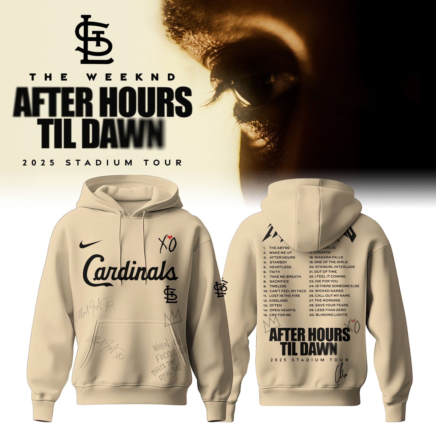 STL x The Weeknd After Hours Til Dawn Hoodie Limited Edition