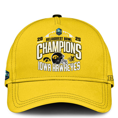 Iowa Football ReliaQuest Bowl CHAMPIONS 2025 Hoodie