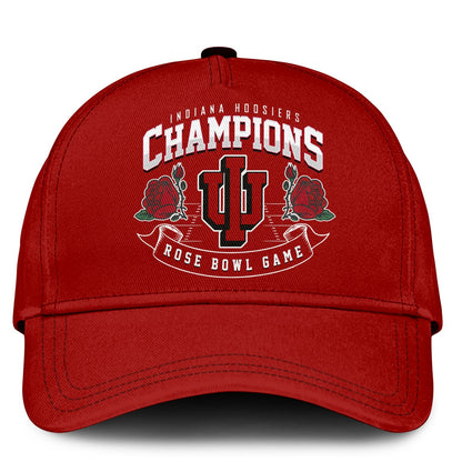 Indiana Hoosiers 2026 Rose Bowl Limited Half Zip Hoodie