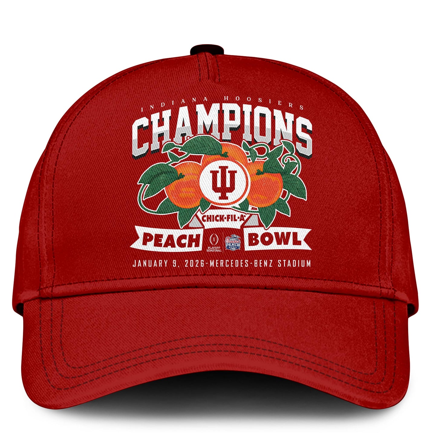 Indiana Hoosiers Football Champions Peach Bowl 2025/26 T-Shirt